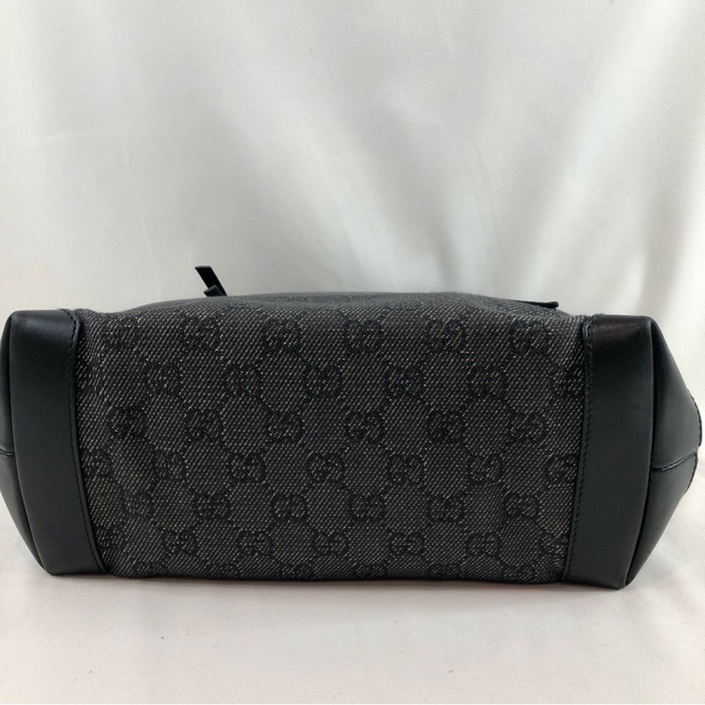Gucci Black and Gray Monogram Tote - Picture 4 of 14